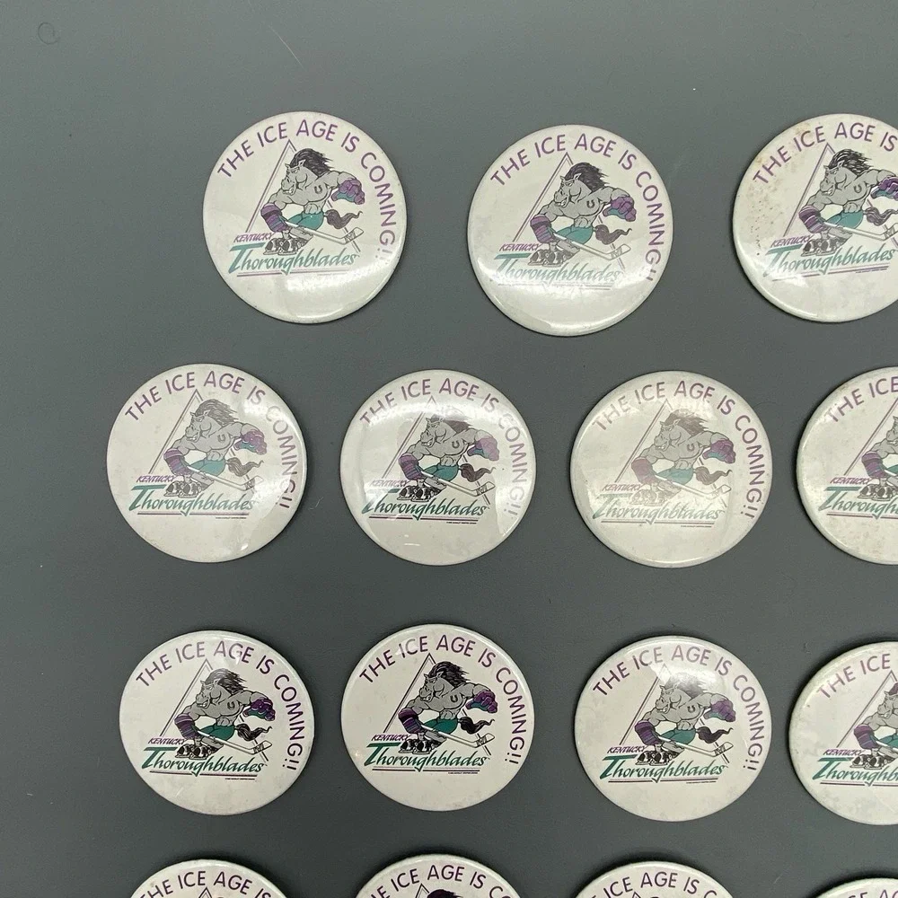 Vintage Lot Of 19 Kentucky Thoroughblades Hockey Pins‎ The Ice Age Is Coming